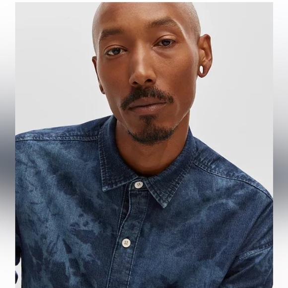 Mode of One Relaxed Fit Denim Shirt Macy’s - Picture 6 of 12